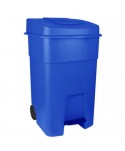 Acasa - Pubela de gunoi cu pedala 80 litri pt colectare selectiva deseuri din hartie + 10 saci albastri ArliSoft 120 litri - arli.ro