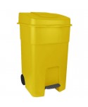  Acasa - Pubela de gunoi cu pedala 80 litri pt colectare selectiva deseuri din plastic + 10 saci galbeni ArliSoft 120 litri - arli.ro
