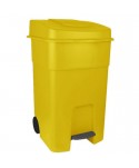 Acasa - Pubela de gunoi cu pedala 80 litri pt colectare selectiva deseuri din plastic + 🎁 10 saci galbeni ArliSoft 120 litri - arli.ro