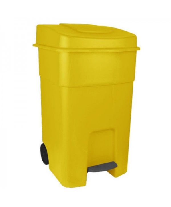 Pubela de gunoi cu pedala 80 litri pt colectare selectiva deseuri din plastic + 10 saci galbeni ArliSoft 120 litri Pubela de gunoi cu pedala 80 litri pt colectare selectiva deseuri din plastic + 10 saci galbeni ArliSoft 120 litri