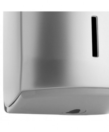 Dispenser de Prosop Hartie Rola  Finisaj Premium Clar Systems I-Nova Argintiu Metalizat