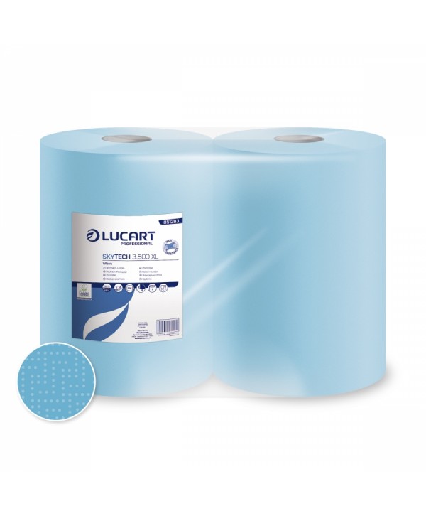 Acasa - - 2 🧻 Hârtie Prosop Ecolabel, Siguranță Alimentară🥗, 3 straturi, 500 portii, 180 metri, Lucart Strong 851283 - arli.ro