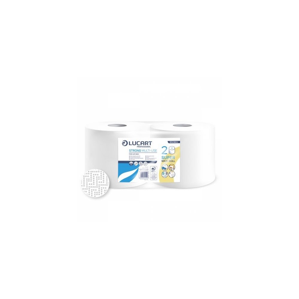 2 🧻 Hârtie Prosop Industrială Multi-Use (2 x 175 m) – Performanță și Absorbție Superioară, Lucart 852360