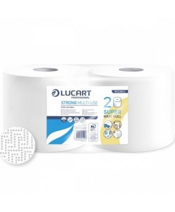 2 🧻 Hârtie Prosop Industrială Multi-Use (2 x 175 m) – Performanță și Absorbție Superioară, Lucart 852360