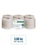  Hartie igienica - Hartie igienica jumbo pentru dispenser, economica, 1 strat, 100% reciclata, ArliSoft Eco Nature, pachet 12 role x 180 metri - arli.ro