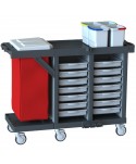Acasa - Carucior de curatenie modular ArliPlus® M58 (se pot adauga / elimina orice accesorii la alegerea clientului) - arli.ro