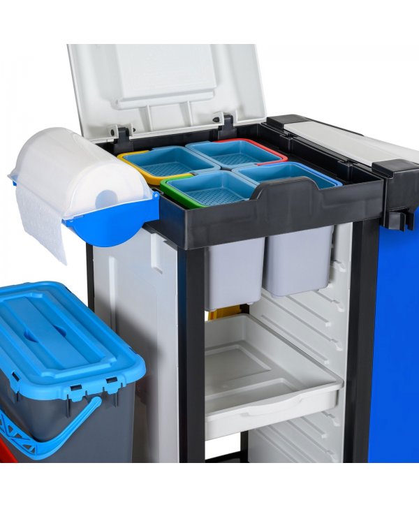 Cărucior de Curățenie Modular Uz Spitalicesc ArliPlus® M71 - Siguranță, Organizare și Eficiență