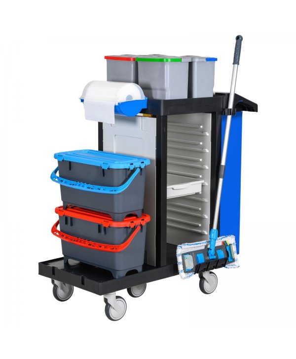 Cărucior de Curățenie Profesional ArliPlus® M73 - Compact, Complet, Organizat, Multifuncțional, Eficient Cărucior de Curățenie Profesional ArliPlus® M73 - Compact, Complet, Organizat, Multifuncțional, Eficient