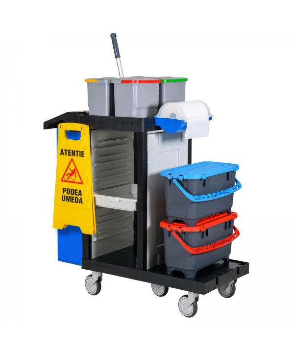 Cărucior de Curățenie Profesional ArliPlus® M73 - Compact, Complet, Organizat, Multifuncțional, Eficient Cărucior de Curățenie Profesional ArliPlus® M73 - Compact, Complet, Organizat, Multifuncțional, Eficient