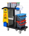 Acasa - Cărucior de Curățenie Profesional ArliPlus® M73 - Compact, Complet, Organizat, Multifuncțional, Eficient 🏥♻️ - arli.ro