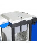 Acasa - Carucior modular pentru curatenie si dezinfectie in spitale cu mop plat preimpregnat ArliPlus® M74 - arli.ro