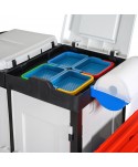  Acasa - Carucior pentru dezinfectie in mediul sanitar din structura modulara pentru mopuri si lavete preimpregnate  ArliPlus® M94 - arli.ro