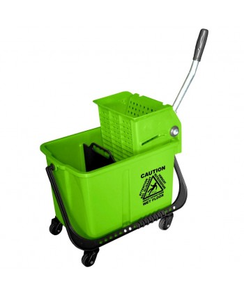  Acasa - Galeata profesionala 20 L cu separator de apa curata / murdara, presa de stors, roti, maner ergonomic, verde - arli.ro