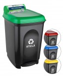 Acasa - Coș de gunoi cu pedală pentru colectare selectivă deșeuri din sticlă 17 litri + 🎁 50 saci verzi ArliSoft 35 litri Gratuit - arli.ro