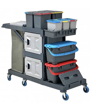 Cărucior de Curățenie Profesional ArliPlus® ALFA 55 – Robust și Eficient pentru Spatii Mari
