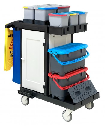  Acasa - Cărucior de Curățenie ArliPlus® M44 – Siguranță, Organizare și Eficiență Superioară 🏥♻️ - arli.ro