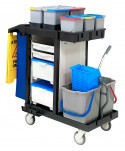 Acasa - Cărucior de Curățenie Profesional ArliPlus® M46 – Echipament Complet cu Multiple Funcționalități 🛠️🚀 - arli.ro