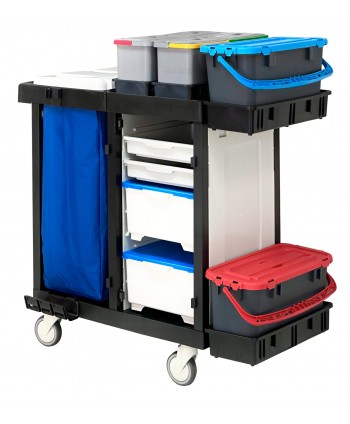  Carucioare de curatenie - Cărucior de Curățenie Modular ArliPlus® M60 - Spalare / Dezinfectare a Suprafețelor în Spitale 🏥♻️ - arli.ro