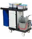 Acasa - Cărucior de Curățenie Profesional ArliPlus® M58 cu Uși Magnetice pentru Uz Spitalicesc 🏥♻️ - arli.ro