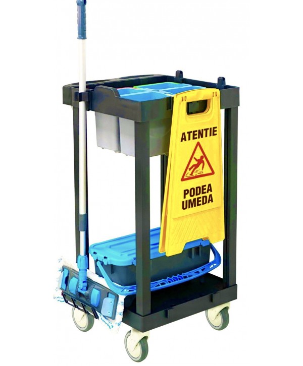 Acasa - - Cărucior de Curățenie ArliPlus® M21 – Flexibilitate, Organizare și Igienă Profesională 🏫♻️ - arli.ro