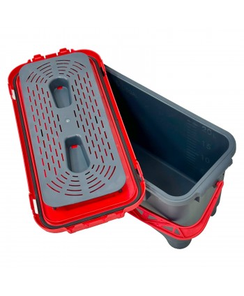 Găleată Etanșă ArliPlus® 20L cu Garnitură de Cauciuc pt Preimpregnare Mopuri în Spitale 🏥, Zone WC/Depozitare Deșeuri