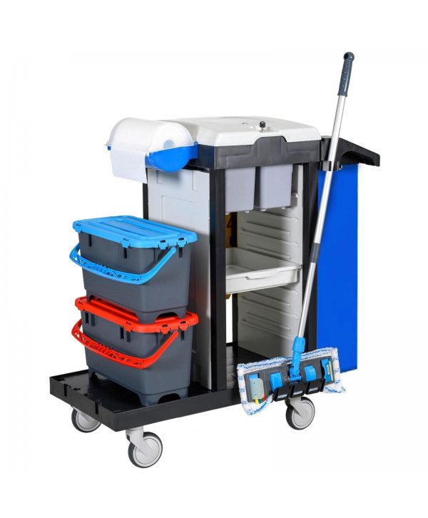 Cărucior de Curățenie Modular Uz Spitalicesc ArliPlus® M71 - Siguranță, Organizare și Eficiență