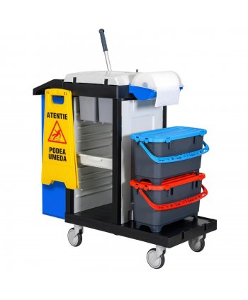 Cărucior de Curățenie Modular Uz Spitalicesc ArliPlus® M71 - Siguranță, Organizare și Eficiență