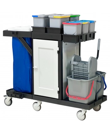  Acasa - Cărucior de Curățenie Profesional ArliPlus® M86 - Organizare Impecabilă ⏳, Igienă Maximă 🦠, Flexibilitate Ridicată 🔄 - arli.ro