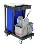Acasa - Cărucior de Curățenie ArliPlus® M32 cu 2 galeti de 22 L si presa de stors, sac pentru rufe sau deseuri de 120 L - arli.ro