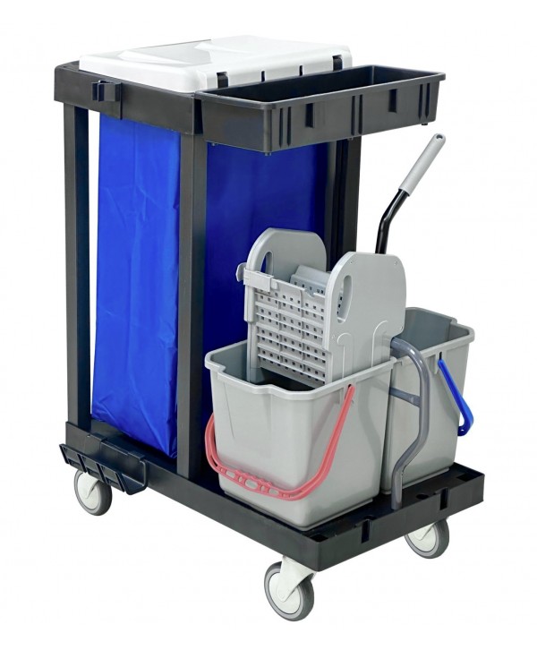 Acasa - - Cărucior de Curățenie ArliPlus® M32 cu 2 galeti de 22 L si presa de stors, sac pentru rufe sau deseuri de 120 L - arli.ro