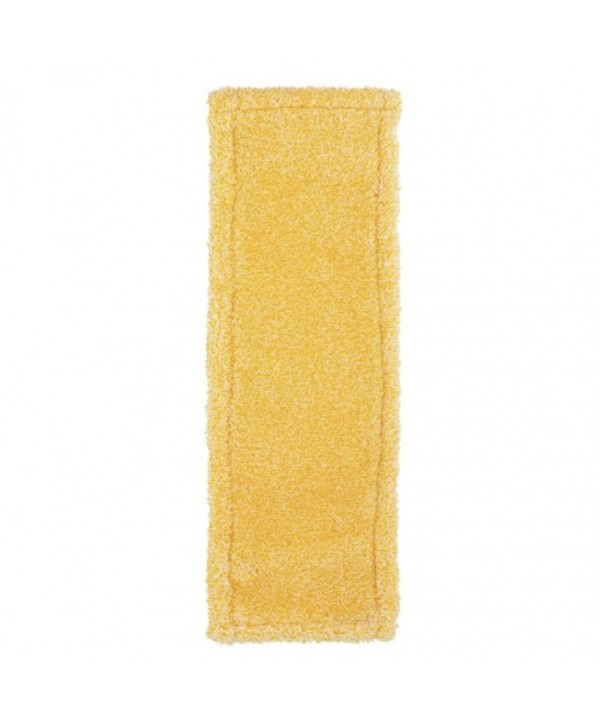 Mopuri profesionale - - Mop plat din microfibra ArliSoft®🏆, fixare cu urechi si/sau buzunare, 50 cm, spalare la 90°, termodezinfectie, galben - arli.ro