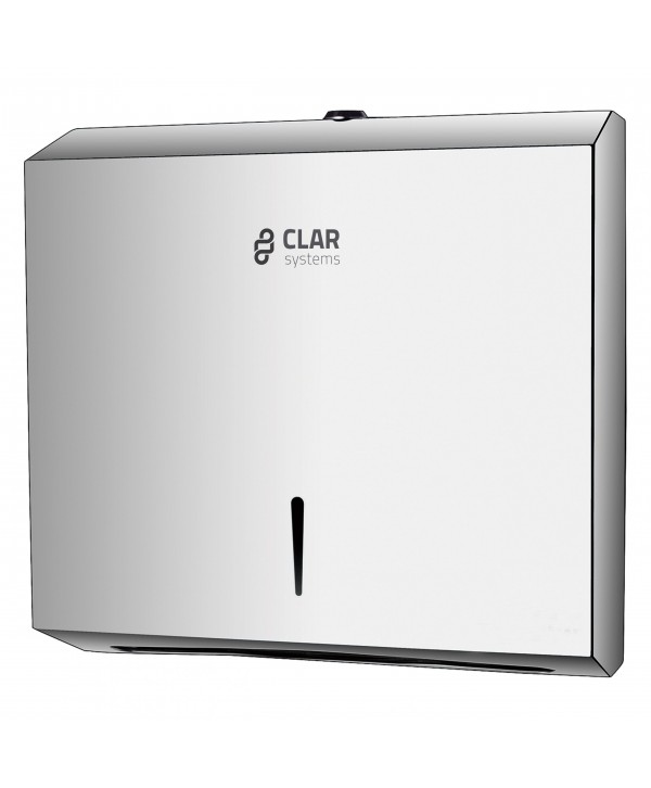  Dispensere prosoape hartie - - Dispenser din Inox Clar Systems pentru Prosoape de Hârtie Pliate – Eleganță și Funcționalitate în Spațiile Moderne - arli.ro