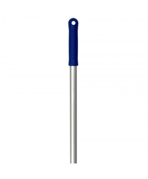 Maner Profesional din Aluminiu pentru Mopuri Compatibil cu Sistemele de Fixare cu Clema, Lungime 140 cm, Manson Albastru