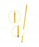 Materiale de curatenie - Mâner metalic ergonomic pentru mopuri, mături și raclete, 120 cm, Galben – Compatibilitate universală și igienă garantată 🟡 - arli.ro