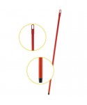 Materiale de curatenie - Mâner metalic ergonomic pentru mopuri, mături și raclete, 120 cm, Roșu – Compatibilitate universală și igienă garantată 🔴 - arli.ro