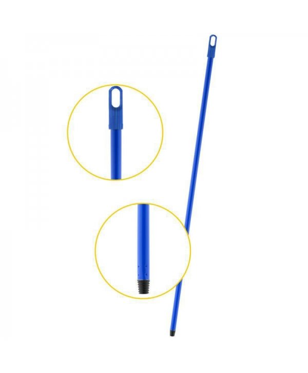 Mâner metalic ergonomic pentru mopuri, mături și raclete, 120 cm, Albastru – Compatibilitate universală și igienă garantată 🔵