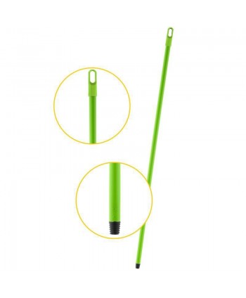  Materiale de curatenie - Mâner metalic ergonomic pentru mopuri, mături și raclete, 120 cm, Verde – Compatibilitate universală și igienă garantată 🟢 - arli.ro