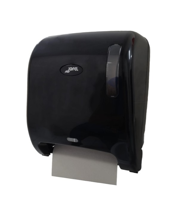 Acasa - - Dispenser Autocut cu Senzor 🖐️ Jofel negru pentru Prosop Hartie Rola – Igienă și Eficiență pentru Spații Profesionale - arli.ro