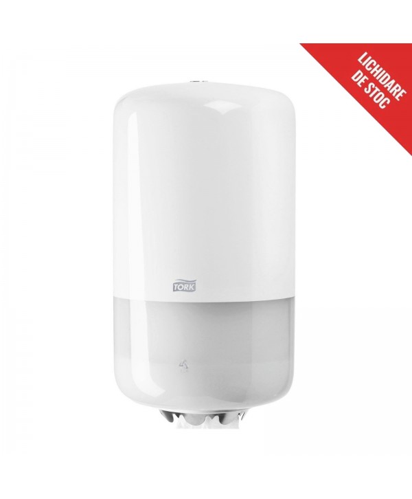 Acasa - - Dispenser prosop hartie rola mini, derulare centrala, alb, Tork M1, cod 558000 - arli.ro