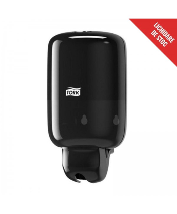 Dozatoare de sapun - - Dozator de sapun lichid, negru, Tork S2 mini, reumplere cu rezerva de 475 ml, cod 561008 - arli.ro