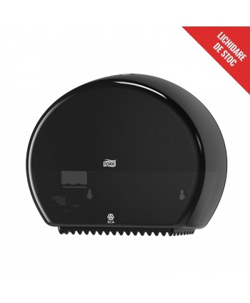  Acasa - - Dispenser hartie igienica Jumbo, negru, Tork T2, cod 555008 - arli.ro