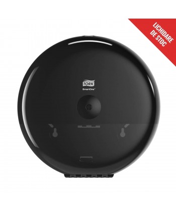  Dispensere Hartie - - Dispenser hartie igienica, negru, Tork SmartOne T8, pentru rola 207 m - arli.ro