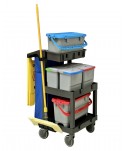  Acasa - Cărucior de Curățenie Profesional M702 – Compact, Modular și Eficient pentru Activități de Curățenie Profesională - arli.ro