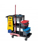 Acasa - Cărucior profesional curățenie ArliPlus® M704 – Capacitate extinsă și organizare inteligentă pentru profesioniști - arli.ro