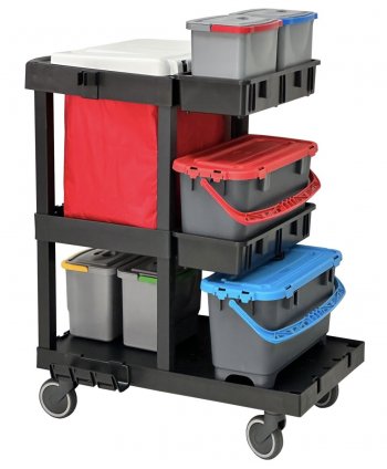 Cărucior de Curățenie Profesional ArliPlus® M710 -Soluția Compactă pentru Spații Înguste și Eficiență Maximă