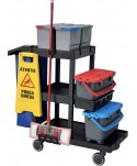 Acasa - Cărucior profesional curățenie ArliPlus® M705 – Versiune optimizată pentru eficiență și spațiu extins de depozitare - arli.ro