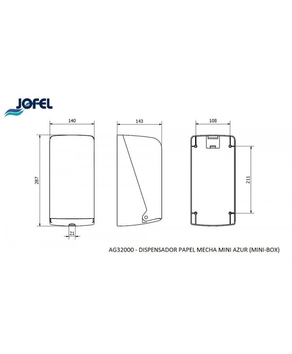 Dispenser pentru Role de Hartie Prosop Centrifugat Jofel AZUR – Compact, Eficient și Sigur Dispenser pentru Role de Hartie Prosop Centrifugat Jofel AZUR – Compact, Eficient și Sigur