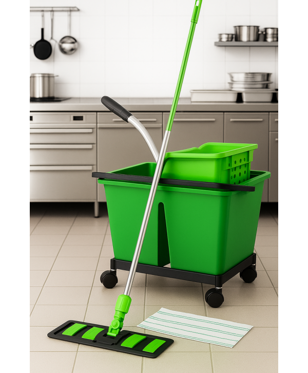 Acasa - - Set Curățenie Profesională ArliPlus® Verde – Soluția Ideală pentru Bucătării și Siguranță Alimentară 🍽️ - arli.ro