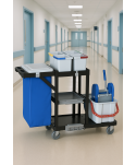  Acasa - Cărucior de Curățenie Modular ArliPlus® M640 – Soluție Profesională cu Sac de 120L pentru Spații Mari - arli.ro