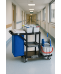  Acasa - Cărucior de Curățenie Modular ArliPlus® M640 – Soluție Profesională cu Sac de 120L pentru Spații Mari - arli.ro